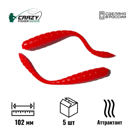 Червь Worm 4" 102 мм C20 с аттрактантом